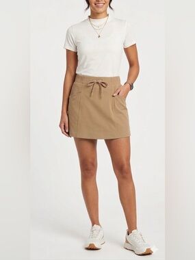 Avalanche Skort Tan Small Built in Shorts